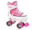Раздвижные ролики-квады HUDORA Roller Skate, розовые